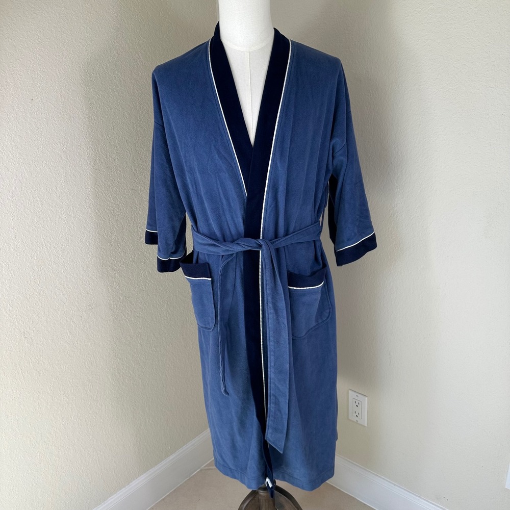 VTG Christian Dior Robe Mens OS Blue Luxury Loungewear Quiet Luxury Designer